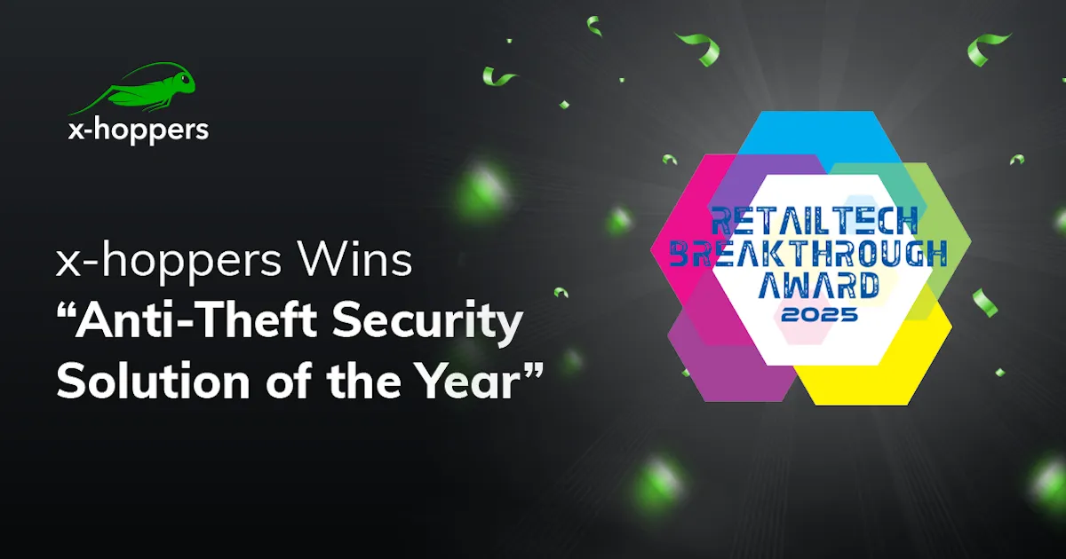 x-hoppers Recognized With 'Anti-Theft Security Solution of the Year' in 2025 RetailTech Breakthrough Awards Program