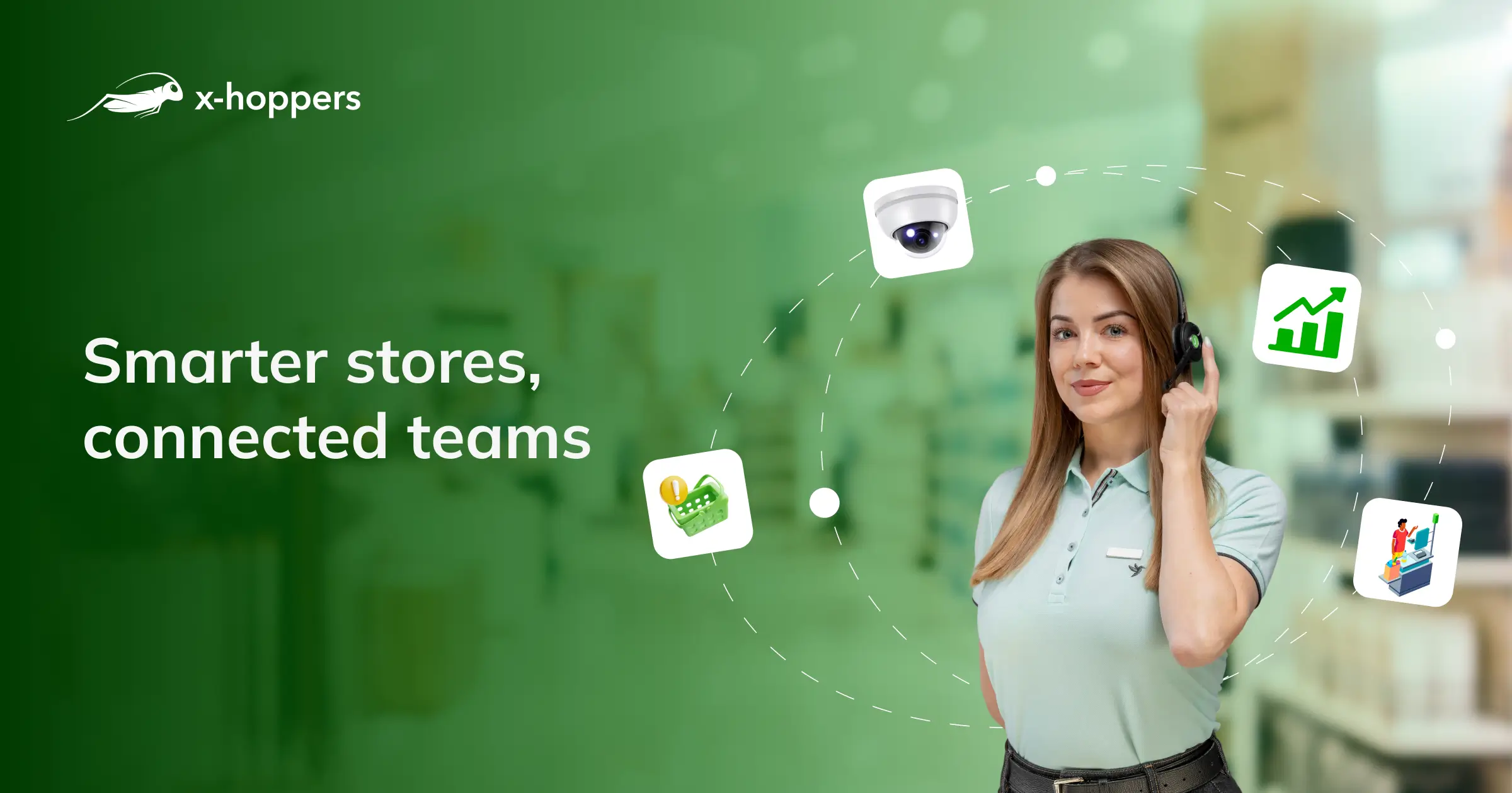 New Communication In Store Smart retail communication for connected stores | x‑hoppers