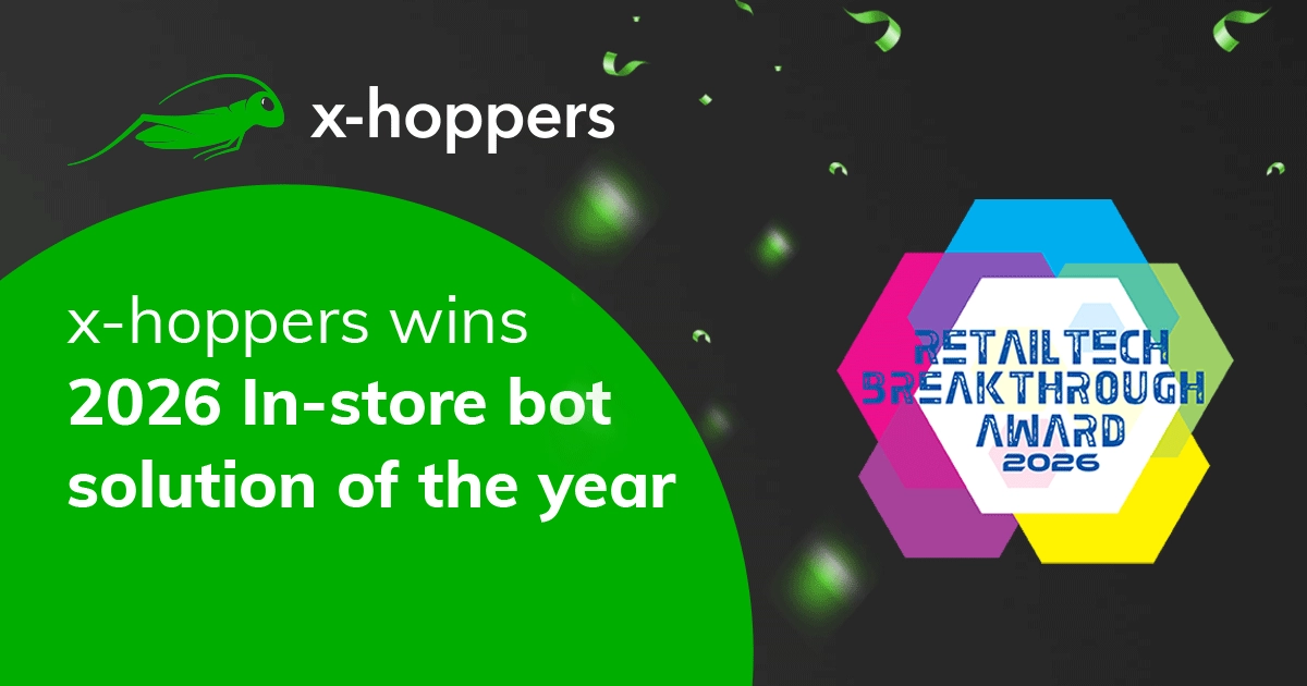 x-hoppers Receives 2026 RetailTech Breakthrough Award for “In-Store Bot Solution of the Year” - PR