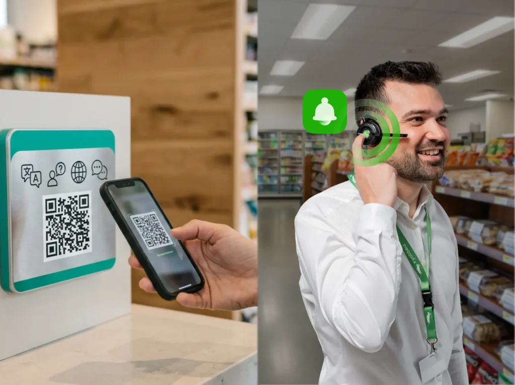 Supporting deliveries and self-checkouts - Created with AI